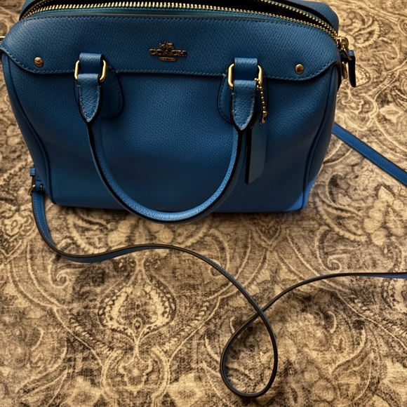 Coach Blue Leather Satchel in Electric Blue - Picture 2 of 6